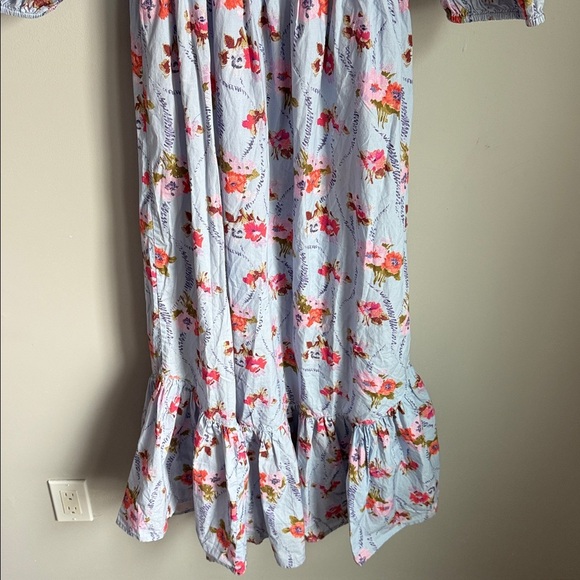 LOVESHACKFANCY Minnia Maxi Floral Dress Lavender Moon XS - Picture 9 of 12